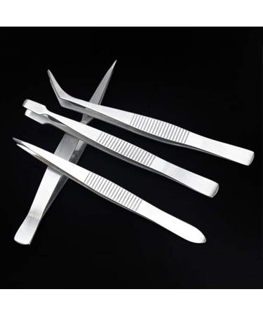 Multi-Function Tool Precision Tweezers 4 Pieces of Precision Tweezers Stainless Steel Thick Electronic Pliers Eyebrow Tweezers Non-Slip Makeup Repair Other Onecolor - Buy Online on GoSupps.com
