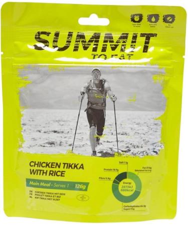 Summit to Eat Chicken Tikka with Rice - Camping & Hiking Food | Yellow - Buy Online on GoSupps.com