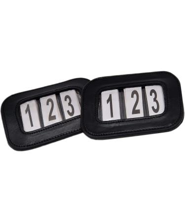 Buy Tournament Head Numbers - Smooth Leather Black Insert Pair (2 Pieces) | Ideal for Sports & Tournaments | Fast International Shipping - Buy Online on GoSupps.com