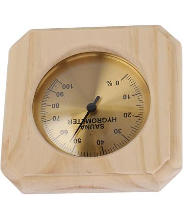 Premium Wooden Sauna Hygrothermograph | Accurate Wall-Mounted Hygrometer for Optimal Humidity & Temperature Control - Buy Online on GoSupps.com