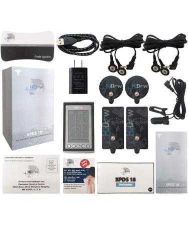 HiDow TENS Unit AcuXPD-S | 18 Modes EMS Dual Channels | International Shipping Available - Buy Online on GoSupps.com