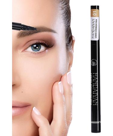 4 Point Eyebrow | Waterproof Eyebrow Pencil | 2024 New 3D Liquid Microblading Eyebrow | Long-Lasting Natural Korean Brow Pencil Eye Makeup for Women & Girls #1 - Buy Online on GoSupps.com