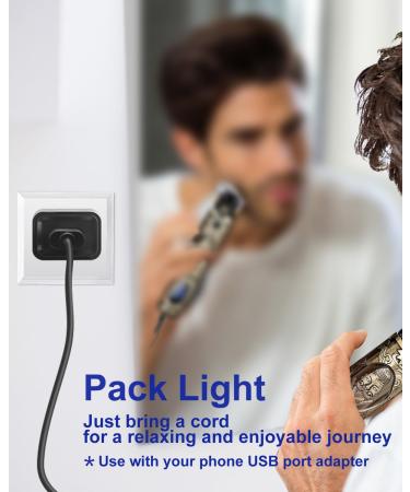 Buy Nuijino USB Charging Cable for AMULISS Men's Hair Clippers - 5V Charger 3.3ft Power Cord & Cleaning Brush - Fast International Shipping - Buy Online on GoSupps.com