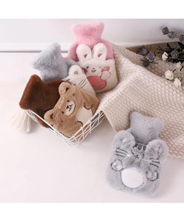 Operitacx Hot Water Bottle with Soft Plush Cover Washable Relief for Cramps Neck & Back Pain Feet and Shoulders (Pink) | International Shipping Available - Buy Online on GoSupps.com