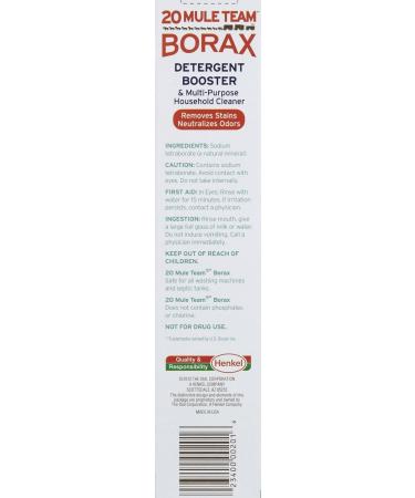 Buy Twenty Mule Team Natural Laundry Booster & Multi-Purpose Cleaner 65 oz - Eco-Friendly Cleaning Solution for International Shipping - Buy Online on GoSupps.com