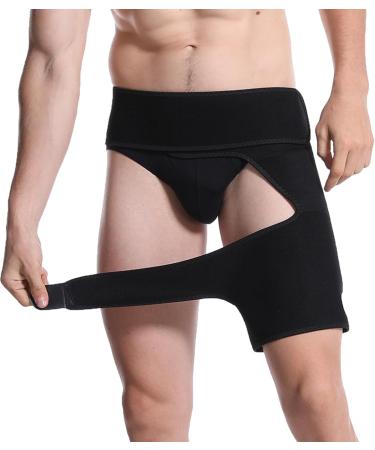 Milltrip Hip Brace & Thigh Compression Sleeve for Men & Women - Optimal Hip Groin Support to Reduce Stiffness & Soreness - Buy Online on GoSupps.com