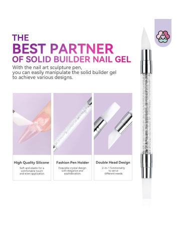 Saviland Solid Builder Nail Gel - 60g 3D Sculpting Gel for Nail Art | Non-Sticky Nail Extension & Carving Gel | DIY & Salon Use with Sequins & Chrome Powder - Buy Online on GoSupps.com