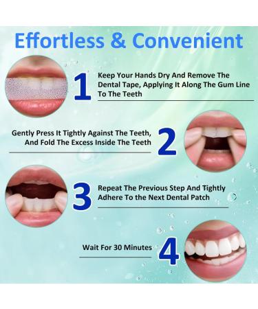 WUFKOP 28 professional whitening strips for white teeth whitening strips for sensitive teeth teeth whitening peroxidefree whitening quickly removes all stains - Buy Online on GoSupps.com