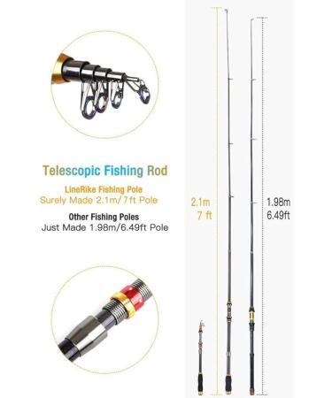 Premium 6.89FT Telescopic Fishing Rod & Reel Combo Ã¢â¬â Carbon Fiber  Travel Bag  Lures Included Ã¢â¬â Freshwater & Saltwater Ready - Buy Online on GoSupps.com