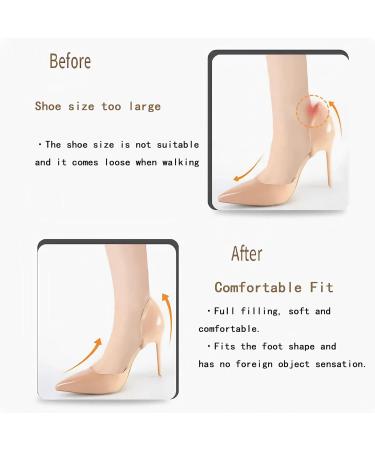 3 Pairs Heel Pads - Cushioned Anti-Slip Insoles for High Heels | Shock Absorbing Heel Grips - Buy Online on GoSupps.com