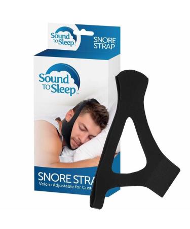 SoundToSleep Anti Snoring Chin Strap  Snore Stopper Device  Stop Snoring Solution Jaw Strap for Natural & Instant Snore Relief  Sleep Aid Chin Support for Snoring Issues  Fully Adjustable