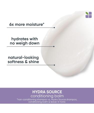 Biolage Hydra Source Shampoo & Conditioning Balm Set - Hydrating & Moisturizing | For Dry Hair | Paraben & Silicone-Free | Vegan - 13.5 Fl Oz & 9.5 Fl Oz - Buy Online on GoSupps.com