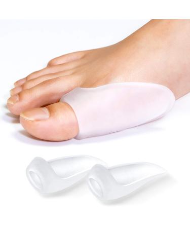 Promifun Gel Bunion Protector Shield, 10 Pack of Bunion Pads and Cushions, Bunion Guard for Big Toe, Relieve Foot Pain from Friction, Rubbing and Pressure Clear(10pcs)