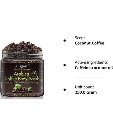 Organic Coffee Scrub for Acne, Cellulite, Stretch Marks | Spider Vein & Varicose Vein Therapy | Eczema Treatment - Buy Online on GoSupps.com