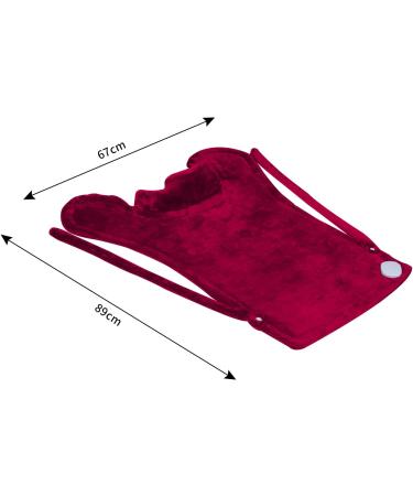 Ambershine XXXL King Size Heating Pad | Fast-Heating & 10 Settings for Neck/Shoulder/Back Pain Relief | Perfect Gift for Men & Women - Red - Buy Online on GoSupps.com