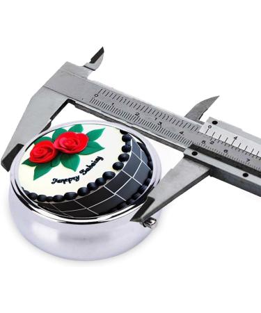 Delicious Cakes Round Pill Box - 3 Compartments Portable Organizer for Purse & Pocket | Travel-Friendly Pill Storage - Buy Online on GoSupps.com