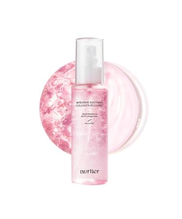 Intensive Soothing Collagen Jelly Mist Deep Hydrating Pink facial mist Elasticity Moisturizer Dewy Glow Spray Hyaluronic Acid Lightweight Gentle for All Skin Korean skin care 3.38 fl oz 3.38 Fl Oz (Pack of 1)