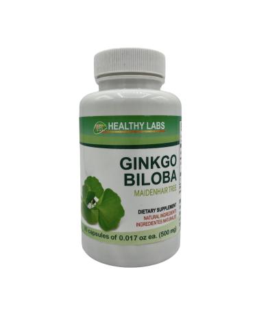 Ginkgo Biloba Capsules 90 Count 500mg ea. Healthy Labs/Plantimex