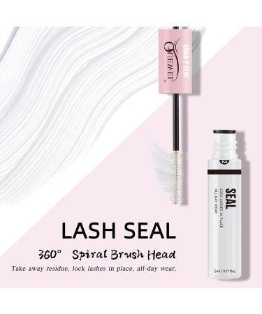 Quewel Cluster Lashes Bond And Seal Lash Glue For Individual Eyelash Extensions Long-lasting&Waterproof White Double Tube Lashes Glue For DIY Eyelash Extensions At Home 1 count (Pack of 1) bond&seal-white - Buy Online on GoSupps.com