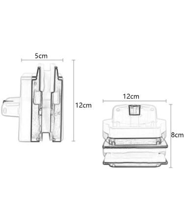 Double-sided Glass Cleaner Wiper Magnetic Adjustable Cleaning Tool For High-rise/Automotive Glass 6-26MM / 8-32MM / 20-40MM Slider Cleaning Brush Tool (Color : 8-32MM) Colour:20-40mm (Color : 20-40m - Buy Online on GoSupps.com