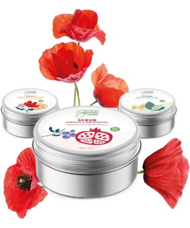 Officina dei Saponi Organic Body Scrub Blueberry and Pomegranate 100% Natural Vegan 200g - Buy Online on GoSupps.com