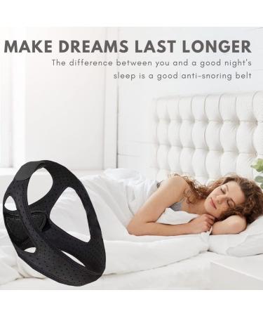 Crethinkaty Anti Snore Chin Strap - Flexible Breathable Sleep Aid Solution for Men and Women - Buy Online on GoSupps.com