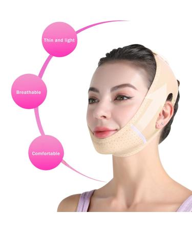 Double Chin Eliminator Strap | Breathable V Line Lifting Mask for Women | Get Rid of Double Chin & Prevent Sagging (Yellow - Buy Online on GoSupps.com