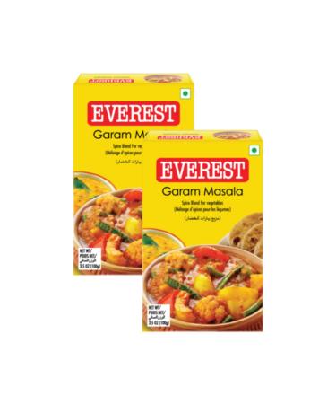 Everest Various Seasoning Masala Powder - A Mixture of Spices Adds Taste - Aromatic & Enhances the flavor of the meal - Simplifies & Speeds Up The Cooking Process (Garam Masala 100g Pack of 2)