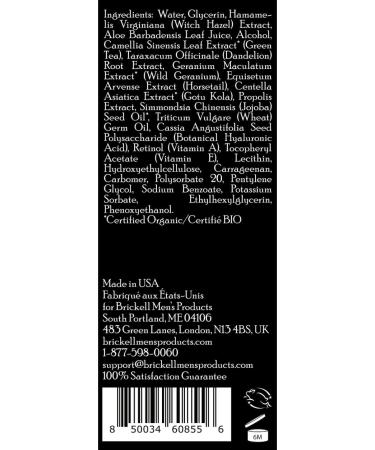 Brickell Men's Retinol Skin Care Serum - Firming Anti-Aging Treatment for Face & Eye Wrinkles Deep Hydrating Fragrance-Free 1 oz - Buy Online on GoSupps.com