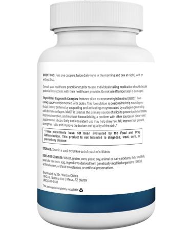 Dr. Westin Childs Thyroid Hair Regrowth Complex - Natural Support for Hair Growth & Strength - Vegetarian Formula - 30 Day Supply - Buy Online on GoSupps.com