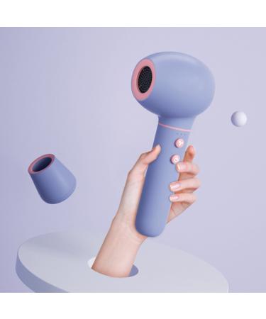 Hair Dryer Cordless Portable Hair Dryer Wireless Hair Dryer Quiet Design USB Rechargeable Blow Dryer with Hot and Cold Wind for Home Travel Blue