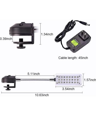 Clip-on Aquarium Light with White and Blue LEDs - Small Fish Tank Lighting 1.5w - Buy Online on GoSupps.com