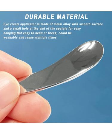 9 Pack Metal Makeup Spatula 3 Colors Reusable Crescent Shape Mini Zinc Alloy Facial Cream Cosmetic Spoon Applicator for Beauty Mixing Skincare Cream Lotions Moisturizers Eye Cream Massage Face Mask - Buy Online on GoSupps.com
