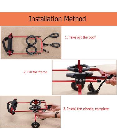 Pet Wheelchair for Hind Legs Rehabilitation Dog Wheelchair for Small/Med/Large Dogs Pet Cart for Handicapped Assisted Walk Car Animal Exercise Wheels XXX - Small - Buy Online on GoSupps.com
