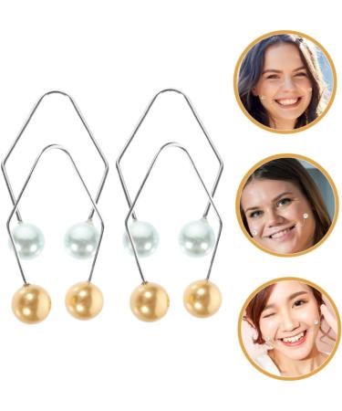 FRCOLOR 2 Pairs of Dimple Trainer Dimple Maker for Clip for Shaping Dimple Maker for Women Small Dimple Marker Face Maker Copper 4.30X2.50X0.80CM Assorted colours 2 - Buy Online on GoSupps.com