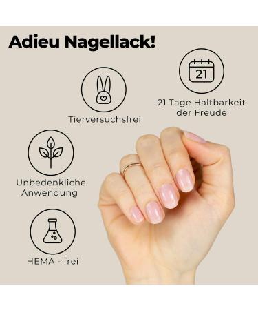 Original Miss Sophie Starterset - Self-Adhesive Nail Foils & Stickers - Premium Long-Lasting Application - Transparent & Make Me Blush - Buy Online on GoSupps.com