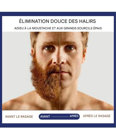 Cr me D pilatoire pour Peaux Sensibles | 60ml D pilatoire pour Poils Masculins Ind sirables et Rudes | limination Faciale Rasage pour Bras Dos Torse Zone Pubienne | Visage et Peau Sensible - Buy Online on GoSupps.com