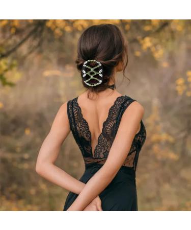 Kytpyi Hair Comb & Clips Set | 2 Fashionable Stretchable Hair Accessories for Women | Durable Double Hair Combs with Pearls | Perfect for Thick & Fine Hair - Buy Online on GoSupps.com
