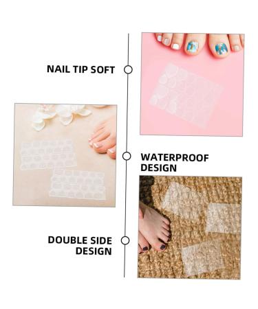 Beatifufu 100 Sheets Jelly Gel Nails Fake Nail Glue Nail Glue for Fake Nails Glue for Nails Nail Glue for Faux Nails Nail Art Stickers Nail Adhesive Tabs Artificial Jelly Glue Label Pink - Buy Online on GoSupps.com