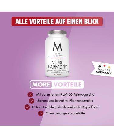 Buy MORE More Harmony Ashwagandha KSM-66 - 90 Capsules for Stress Relief & Wellness - Fast International Shipping - Buy Online on GoSupps.com