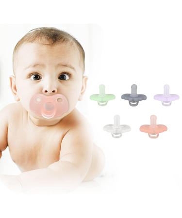 Silicone Pacifier Set - 5 Pcs Bite Resistant Sensory Relief for Babies | International Shipping Available - Buy Online on GoSupps.com
