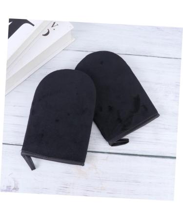 Ipetboom 2pcs Self Tanning Applicator Mitt Soft Tanning Gloves for Even Application for Men and Women Comfortable and Black - Buy Online on GoSupps.com