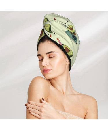 Avocado Exercise Microfiber Hair Towel - Soft Super Absorbent Coral Velvet Wrap for Long Curly & Thick Hair - Buy Online on GoSupps.com