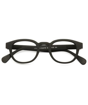 Have a look - reading glasses - Typec - Several strengths - Reading glasses women & men - High quality - light glasses + diopters - flexible - good fit - Danish design type C black mat 1.0 Dioptria