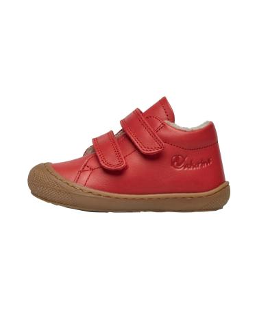 Naturino Cocoon VL-Leather First-Steps Shoes 3 UK Child Rosso