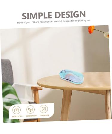 Homsfou Double-Layer Glasses Case | Double-Sided Colored Glass Container for Contact Lenses & Glasses | Travel Protective Cover with Flocked Cloth | International Shipping Available - Buy Online on GoSupps.com