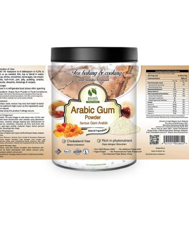 Bionutricia Pure Gum Arabic Powder | Non-GMO Vegan Soy-Gluten Free | Good For Soothing Sore Throat - Buy Online on GoSupps.com