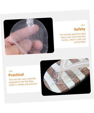 Minkissy 3 Pairs Gel Forefoot Cushions - Painless Toe Protectors for Sandals & Flip-Flops | Heel Grip Inserts | Transparent Foot Pads 10x6.5cm - Buy Online on GoSupps.com
