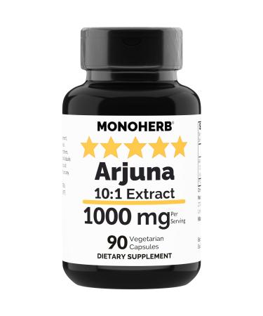 MONOHERB Arjuna Extract 1000 mg - 90 Vegetarian Capsules