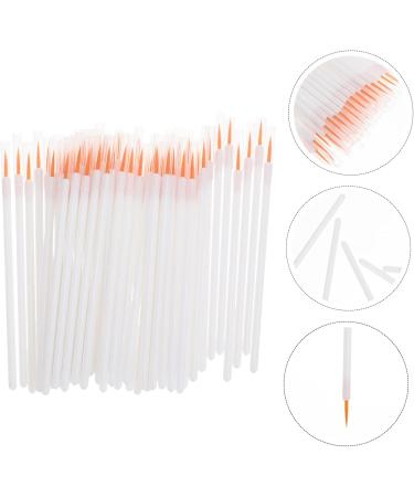 FOMIYES 200 Pcs Disposable Eyeliner Brush Liquid Eyeliner Powder Eyeliner Brush Nylon Fiber Brush Miss Face 8.5x0.3cmx2pcs Whitex2pcs - Buy Online on GoSupps.com